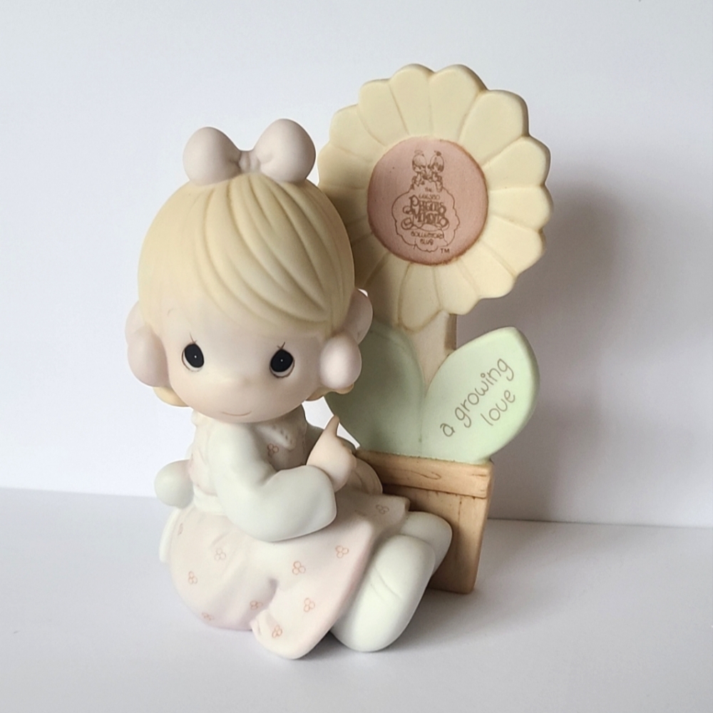 Vintage 80s Precious Moments Collectible Love Sunflower Collectible Figurine